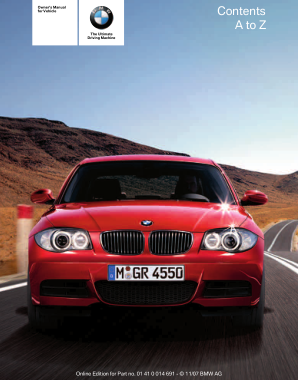 2008 BMW 128i Coupe Owners Manual